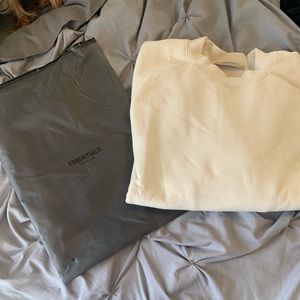 Fear of God essentials Crew Neck sweater in egg shell